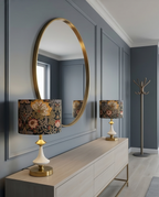 "Journey" Artisan Table Lamp - Limited Edition Toile de Jouy