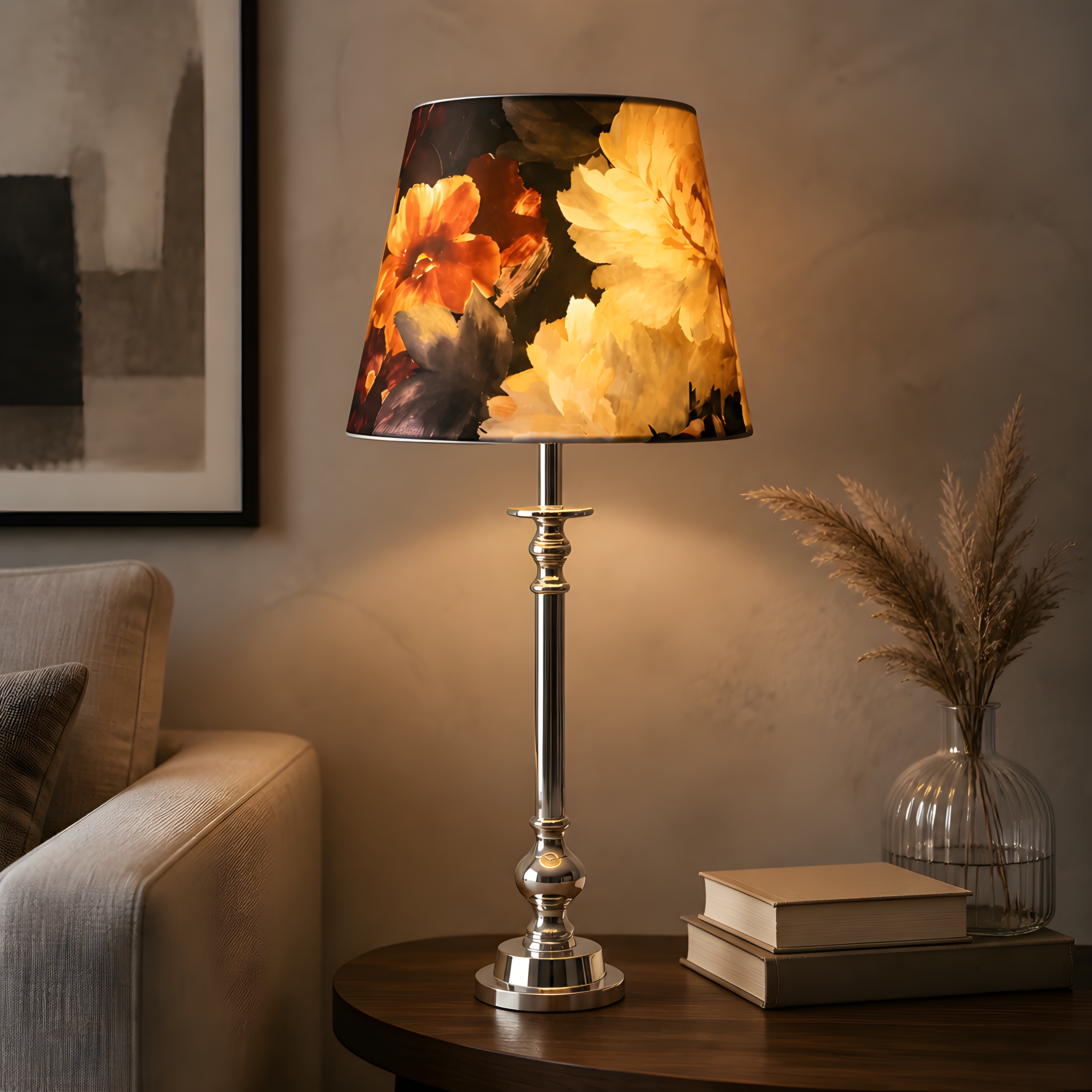 Lampa „Culoare” – Rafinament tactil și strălucire cromată