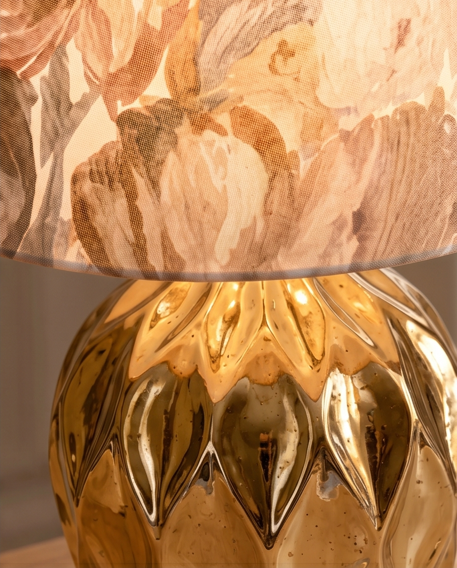 Lampa "Pastel" – Arta catifelei și eleganța ceramicii