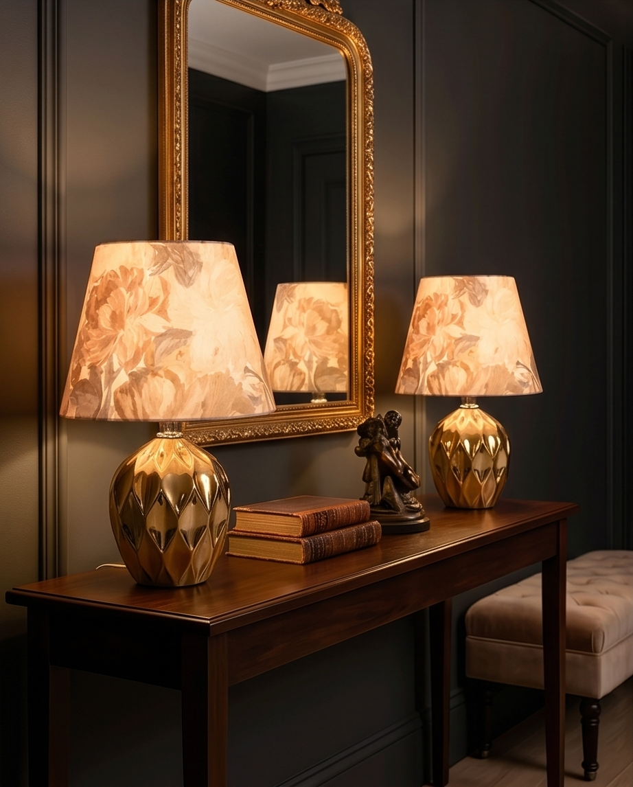 Lampa "Pastel" – Arta catifelei și eleganța ceramicii