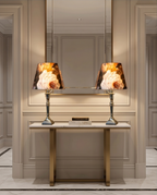 Lampa "Bujor Alb" – Eleganță tactilă și design contemporan
