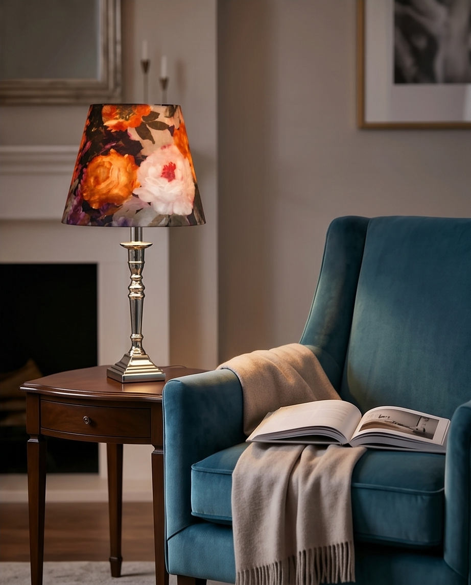 Lampa "Bujor Alb" – Eleganță tactilă și design contemporan
