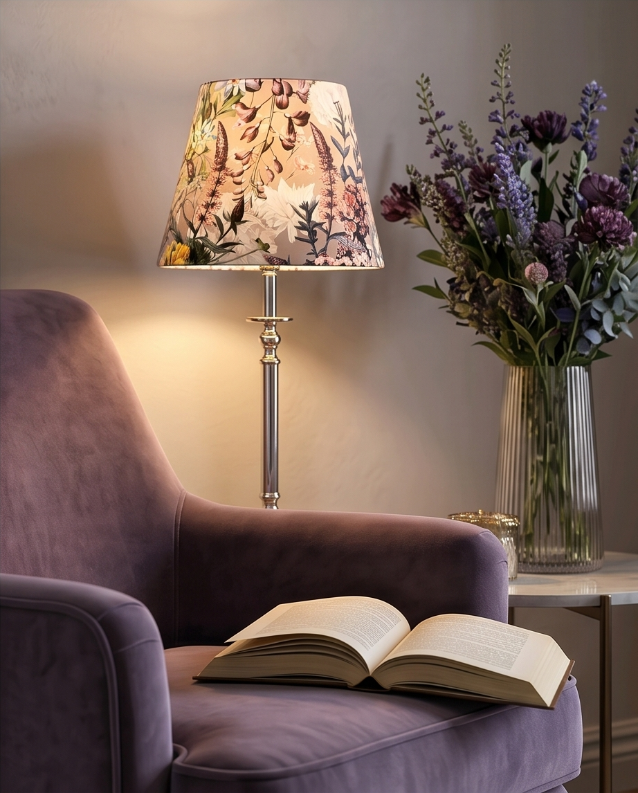 Lampa „Clopoțel” – Eleganță tactilă și strălucire cromată
