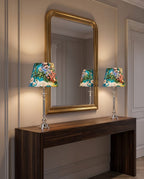Lampa „Florile Curcubeului” – Eleganță tactilă și strălucire cromată