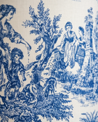 "Mama" Artisan Lamp Blue – Limited Edition Toile de Jouy
