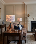 Handcrafted "Mama" Table Lamp in Blue – Limited Edition Toile de Jouy