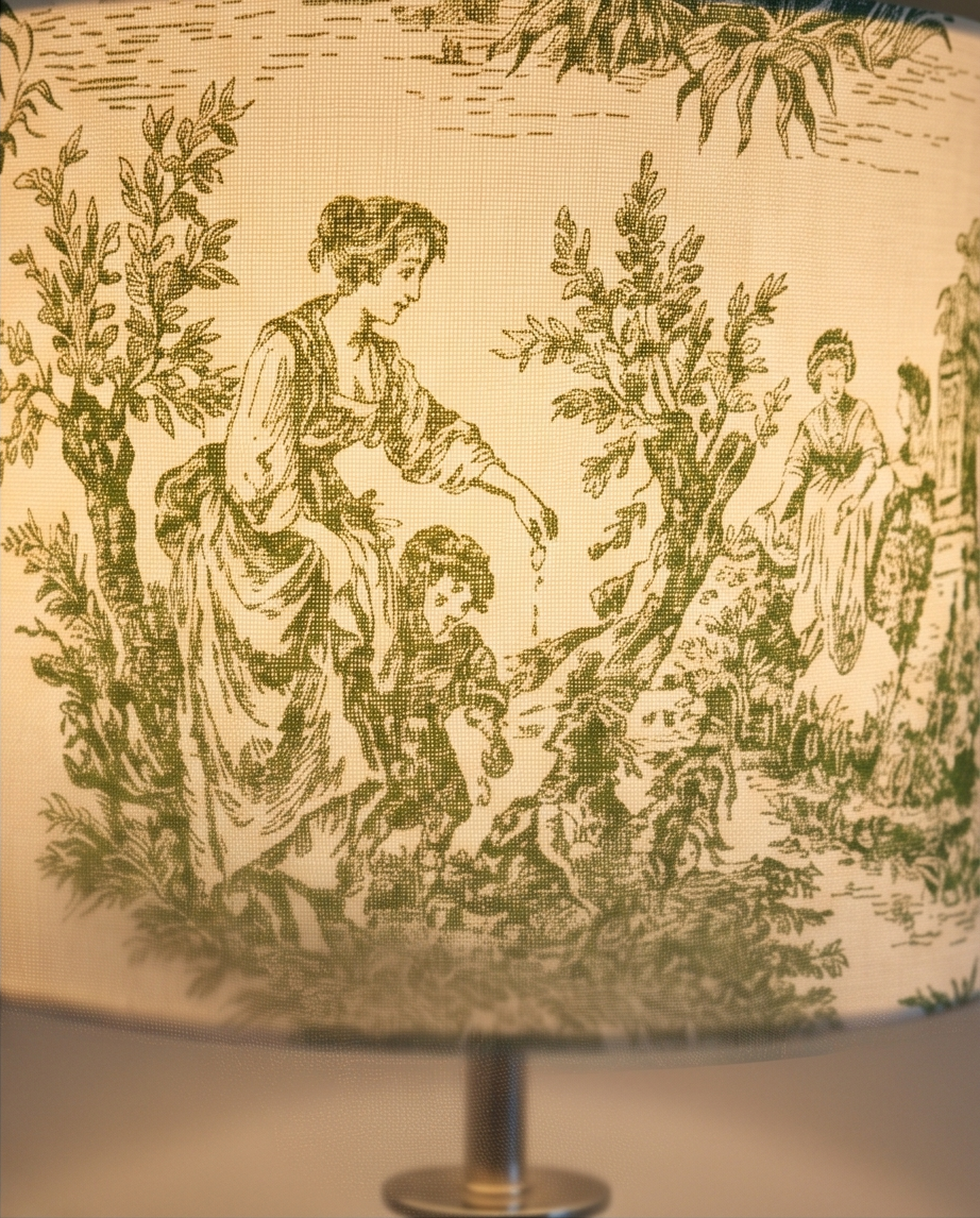 Veioză Artizanală "Domnite" verde – Ediție Limitată Toile de Jouy