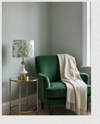 Lámpara de Noche Artesanal "Domnite" verde – Edición Limitada Toile de Jouy